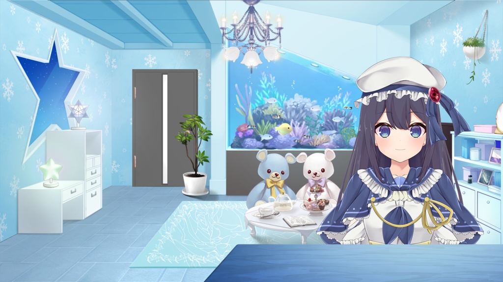 【イラスト素材】ドアセット【うさねこ式カスタムお部屋】