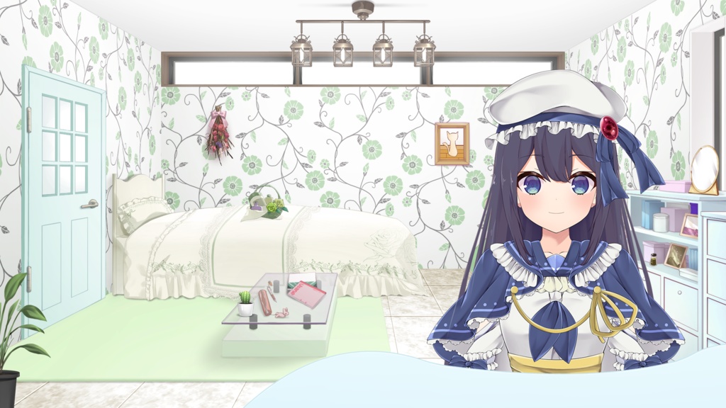 【イラスト素材】ドアセット【うさねこ式カスタムお部屋】