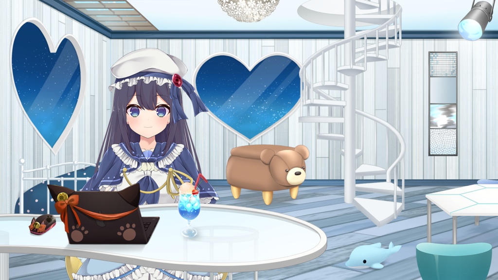 くま/うさぎ/ねこ/ひつじのスツールセット【うさねこ式カスタムお部屋】