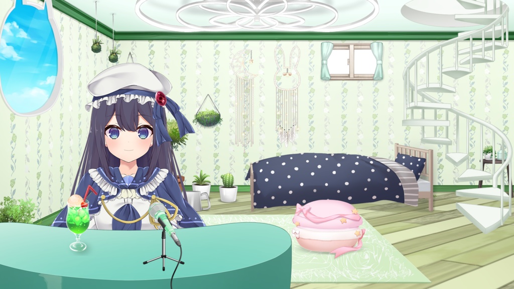 お洒落なタペストリーセット【うさねこ式カスタムお部屋】