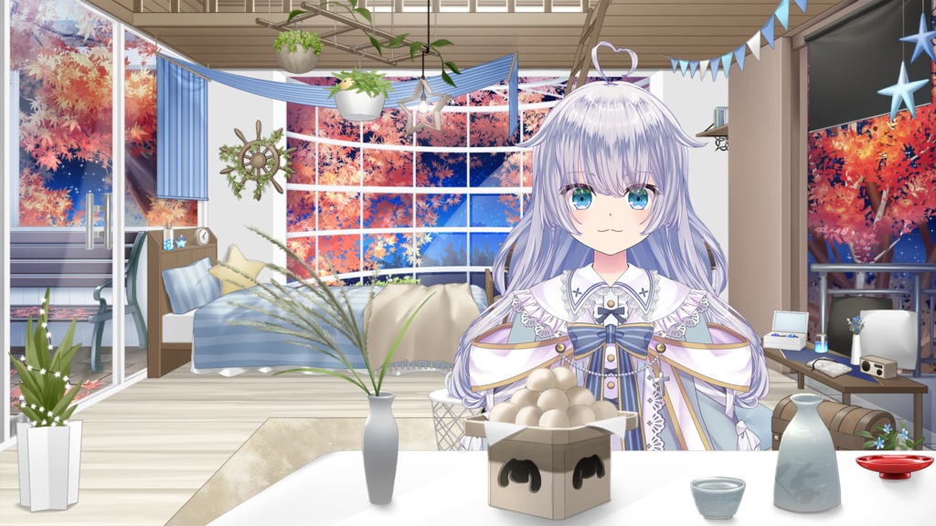 【秋・紅葉・緑葉】お部屋ワイド化セットVol.6【お部屋配信枠】