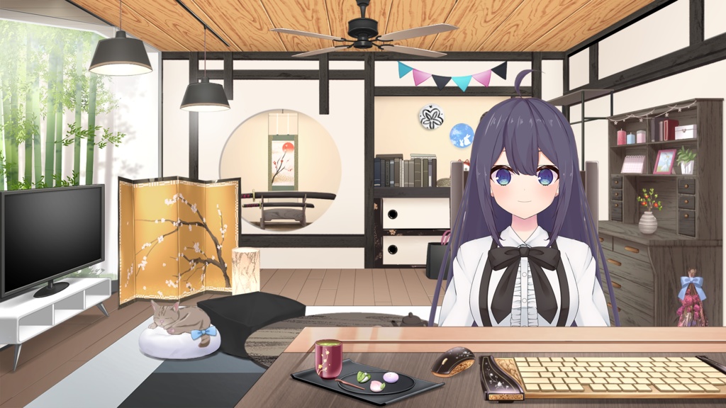 【お部屋配信枠】 コーディネートパックモデル Vol.8【うさねこ式カスタムお部屋】