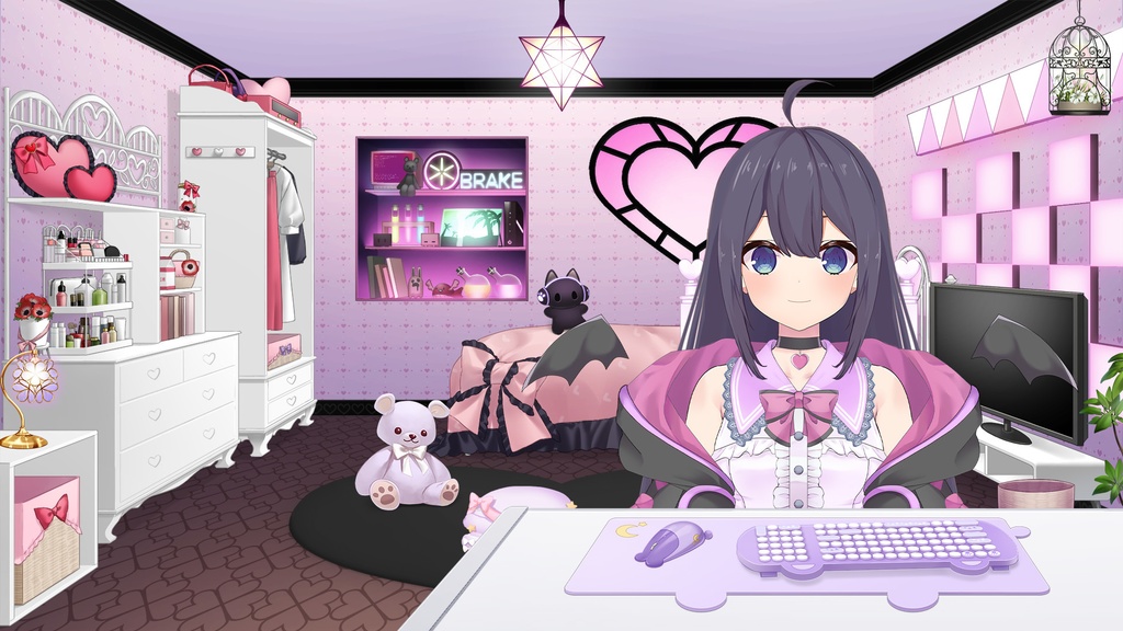 アニマルキーボード・マウスセット【くまver.】