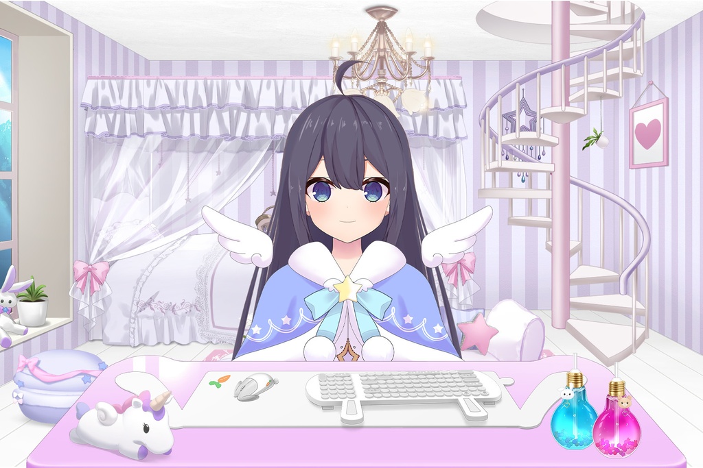 アニマルキーボード・マウスセット【ブラック&ホワイトver.】