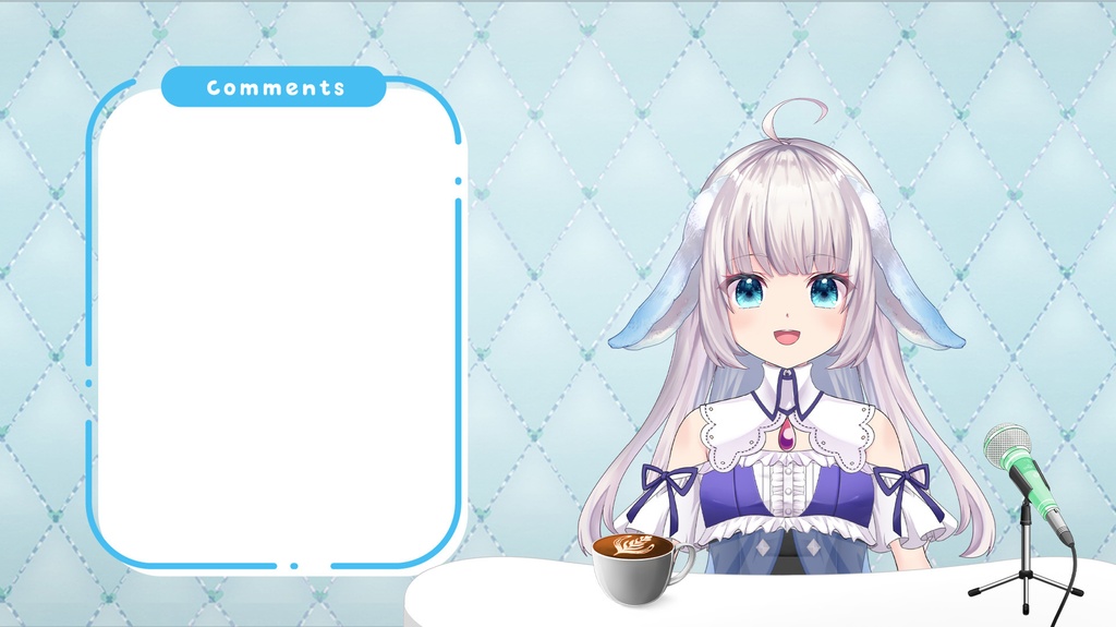 壁紙セット ダイヤキルトver.【うさねこ式カスタムお部屋】