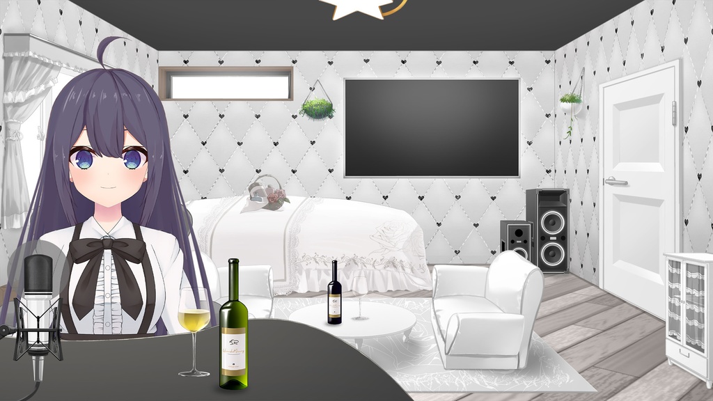 壁紙セット ダイヤキルトver.【うさねこ式カスタムお部屋】