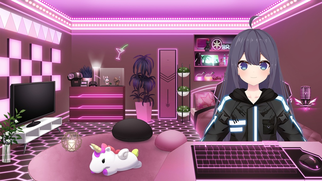 天井セット サイバーver. vol.2【うさねこ式カスタムお部屋】