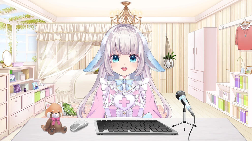 レッサーパンダのぬいぐるみセット【うさねこ式カスタムお部屋】