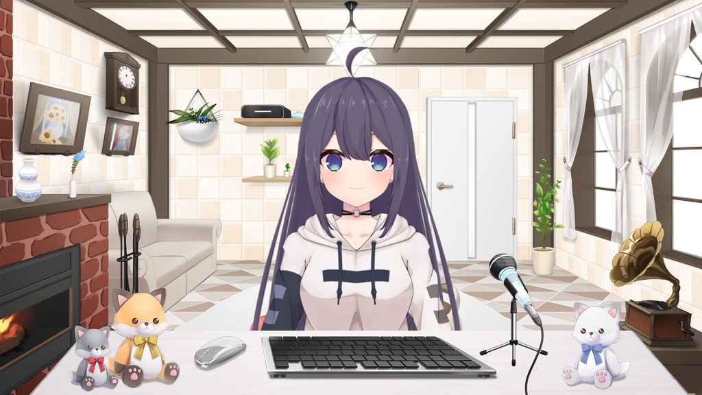 きつねのぬいぐるみセット【うさねこ式カスタムお部屋】