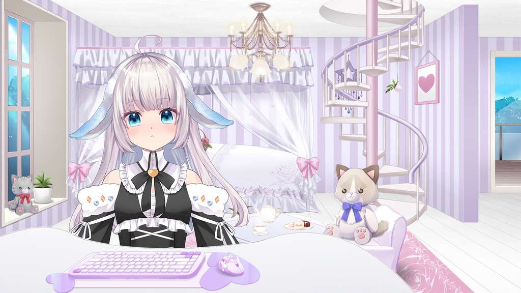 ねこのぬいぐるみセット【うさねこ式カスタムお部屋】