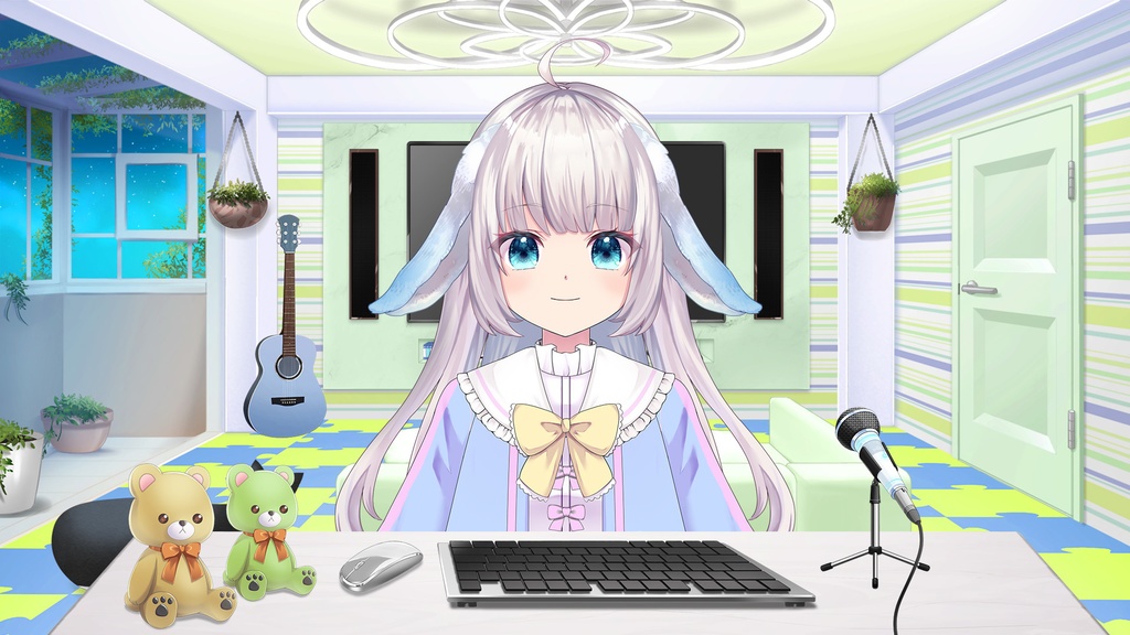 くまのぬいぐるみセット【うさねこ式カスタムお部屋】