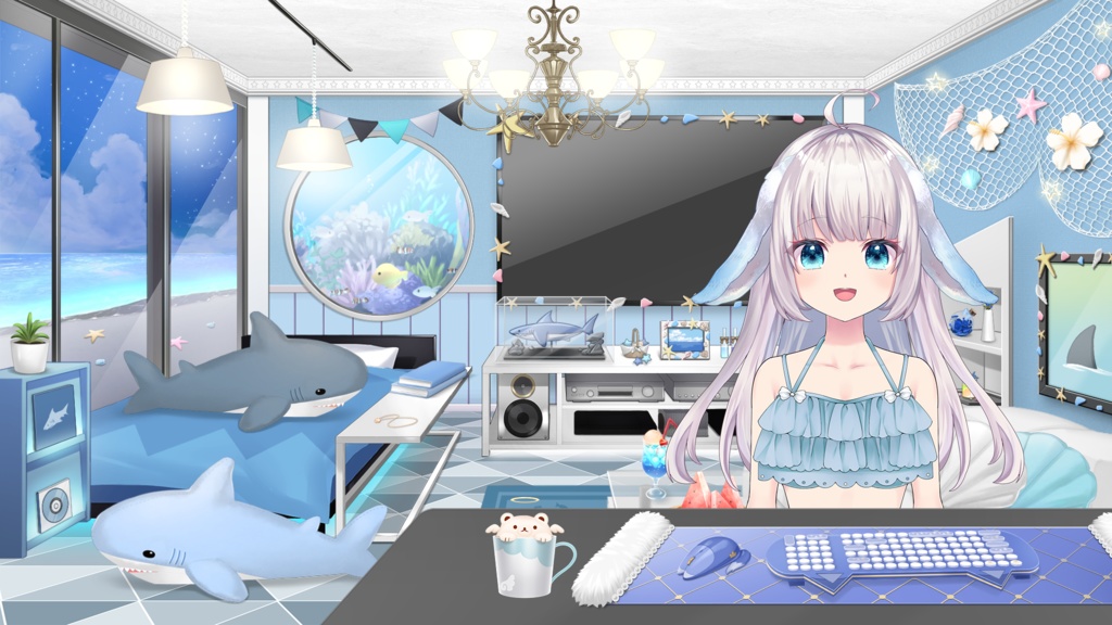 アニマルマグカップセット【VTuber素材/ドリンク/飲