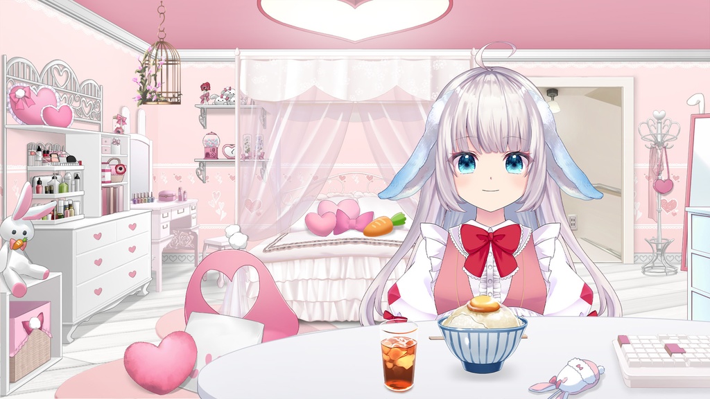 ご飯イラスト素材セット 白ご飯/納豆ご飯/卵かけご飯