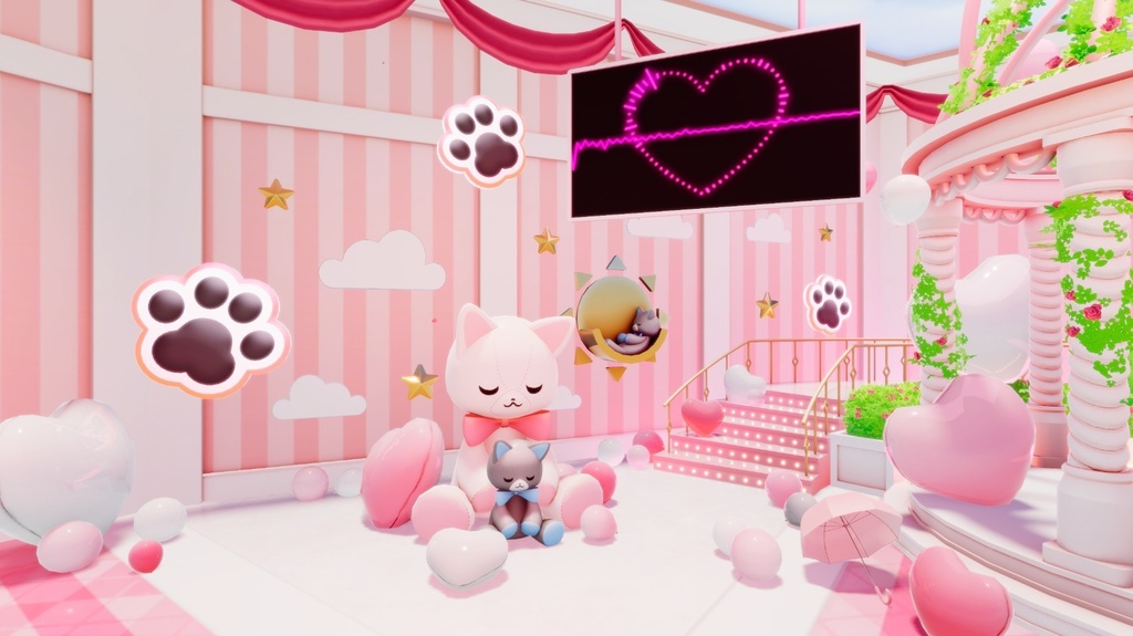 【3DVTuberライブステージ】キャットノーツA/Bセット【うさねこ式 V LiveStage】