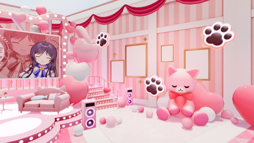 【3DVTuberライブステージ】キャットノーツA/Bセット【うさねこ式 V LiveStage】