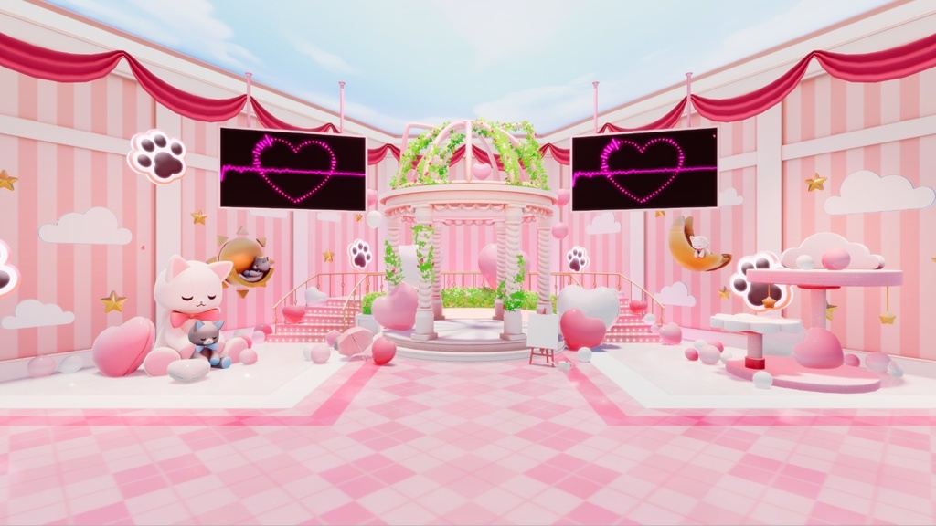 【3DVTuberライブステージ】キャットノーツVer.B【うさねこ式 V LiveStage】