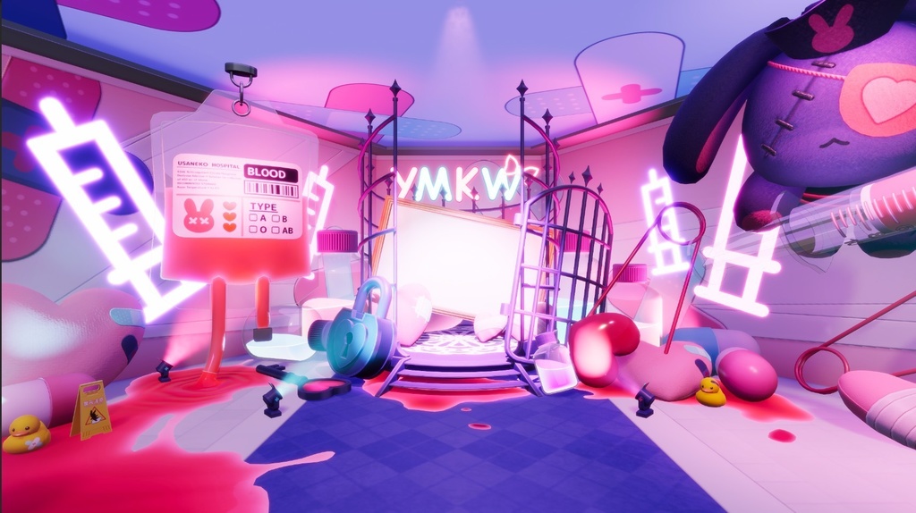 【3DVTuberライブステージ】やみうさけんきゅう室 Ver.B【うさねこ式 V LiveStage】