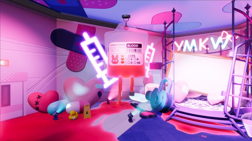 【3DVTuberライブステージ】やみうさけんきゅう室 Ver.B【うさねこ式 V LiveStage】