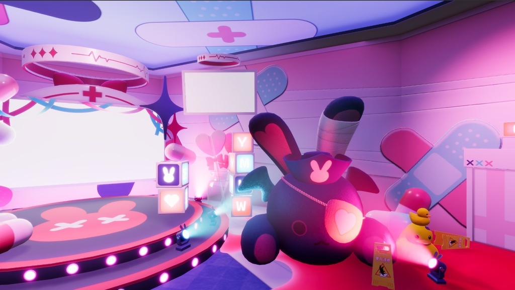 【3DVTuberライブステージ】やみうさけんきゅう室 Ver.A【うさねこ式 V LiveStage】