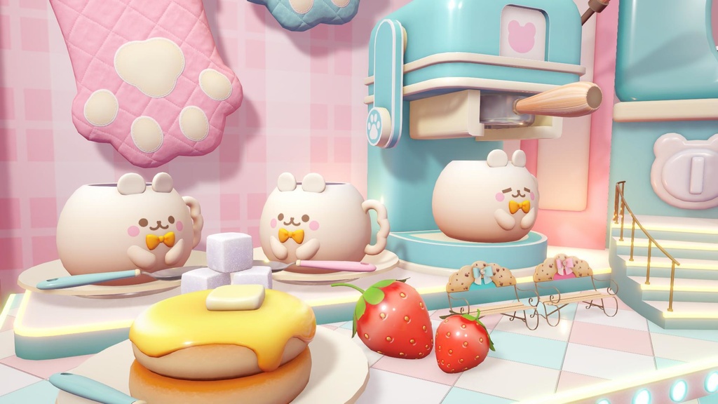 【3D ライブステージ】スイーツカフェ【うさねこ式 V LiveStage】