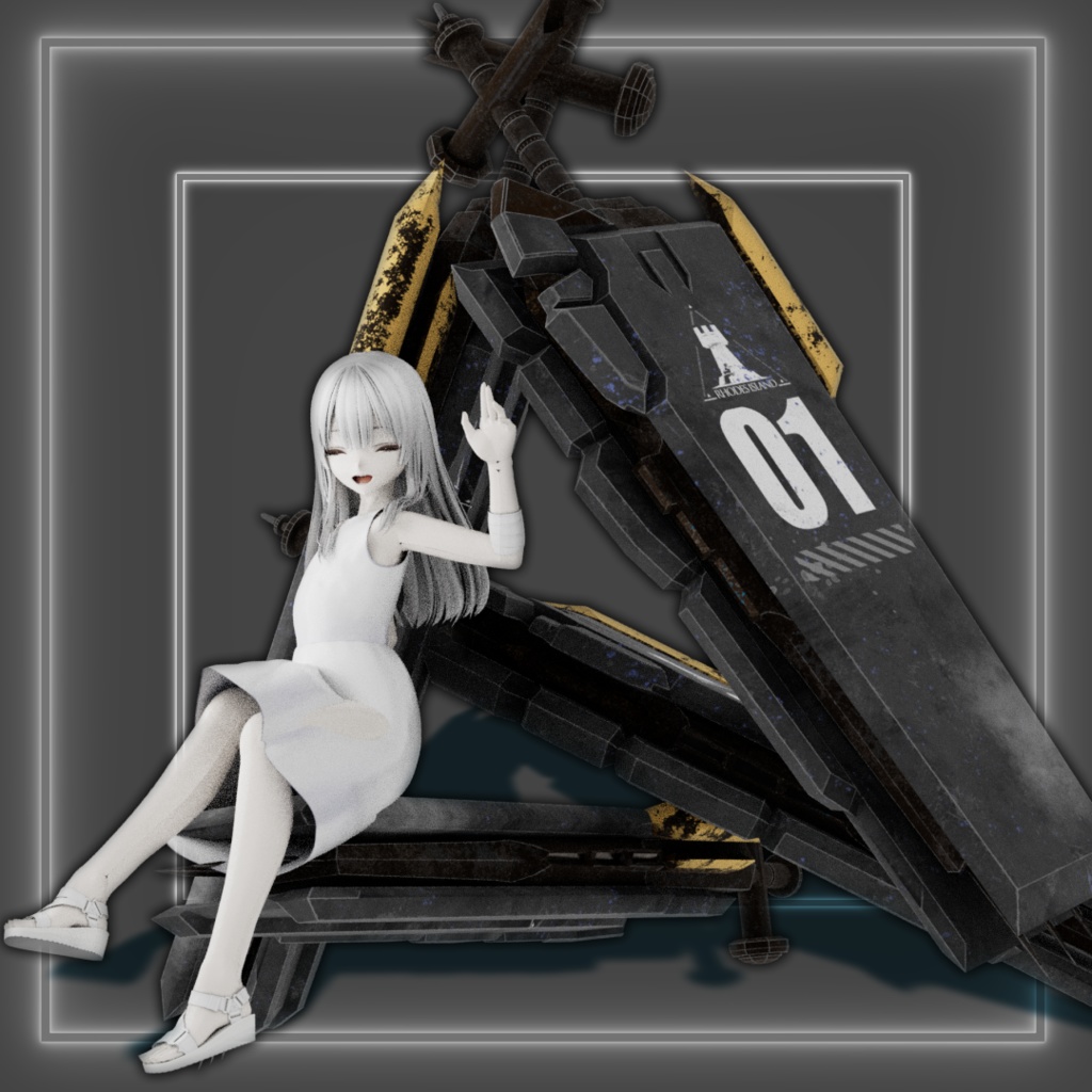 【無料】【アークナイツ/二次創作】ロスモンティス 戦術装備モデル(3Dアセット)