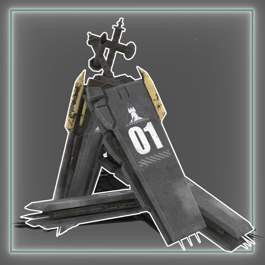 【無料】【アークナイツ/二次創作】ロスモンティス 戦術装備モデル(3Dアセット)