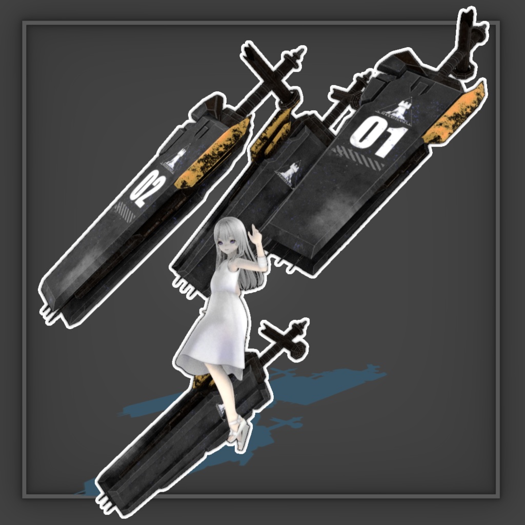 【無料】【アークナイツ/二次創作】ロスモンティス 戦術装備モデル(3Dアセット)