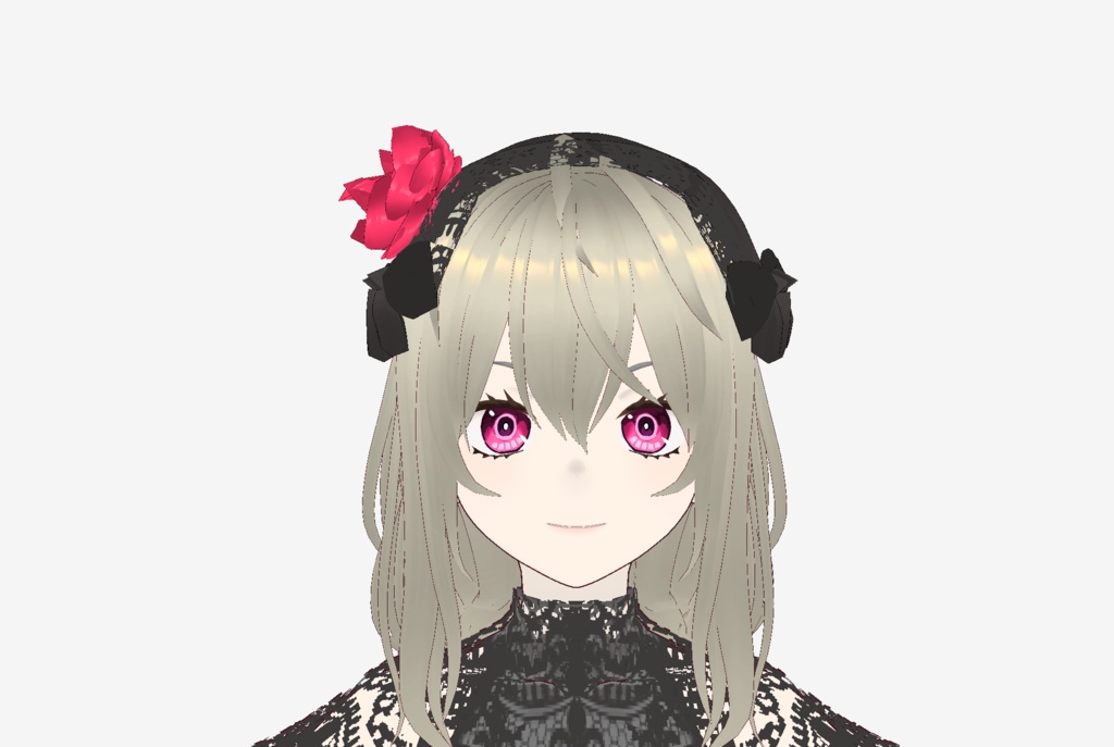 【VRoid】薔薇ヘッドドレス