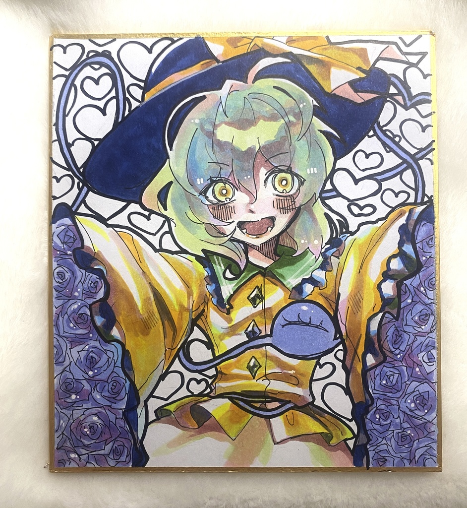 古明地こいし　色紙　原画