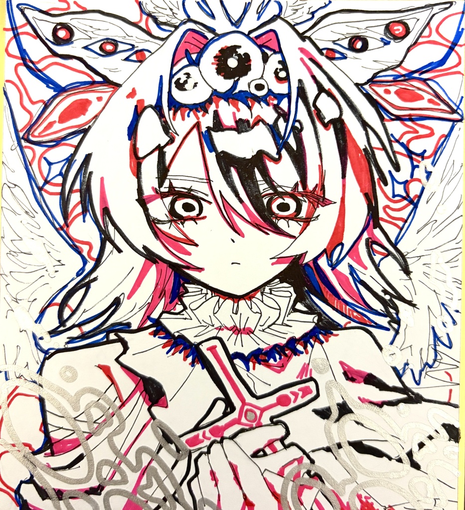 色紙作品　【天使概論】