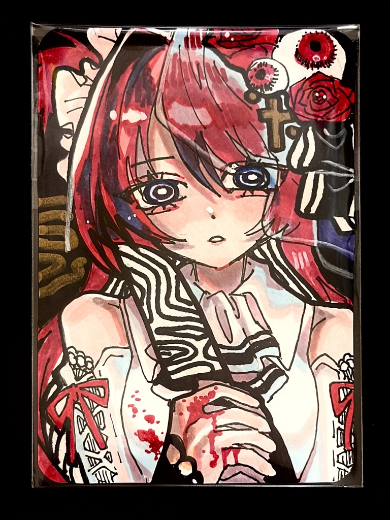 イラストカード【潰れてしまった！】