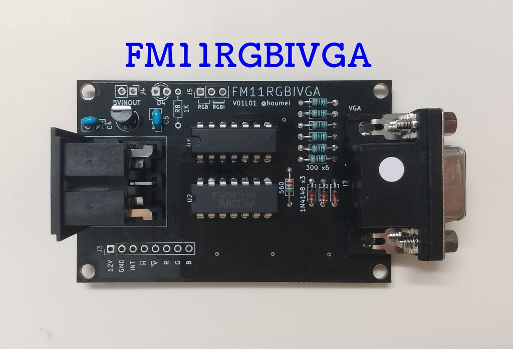FM11RGBIVGA RGBI→VGA出力変換