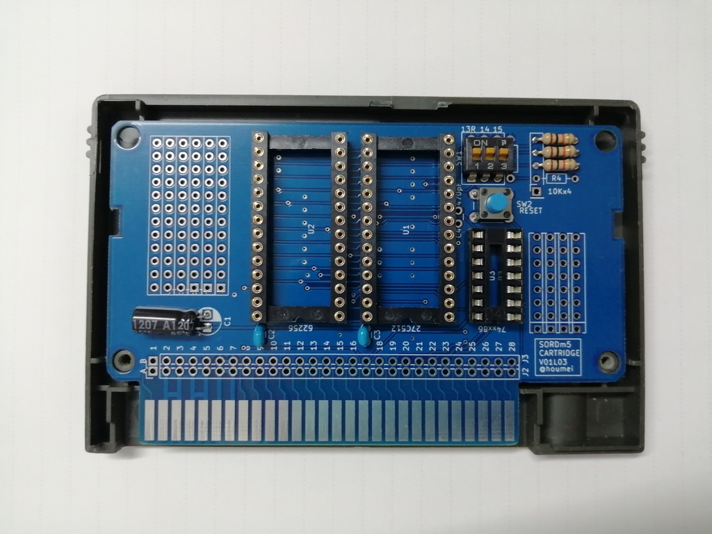 SORD m5用ROM/RAMカートリッジ基板 【終了】