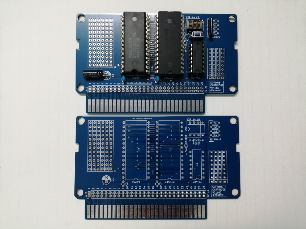 SORD m5用ROM/RAMカートリッジ基板 【終了】