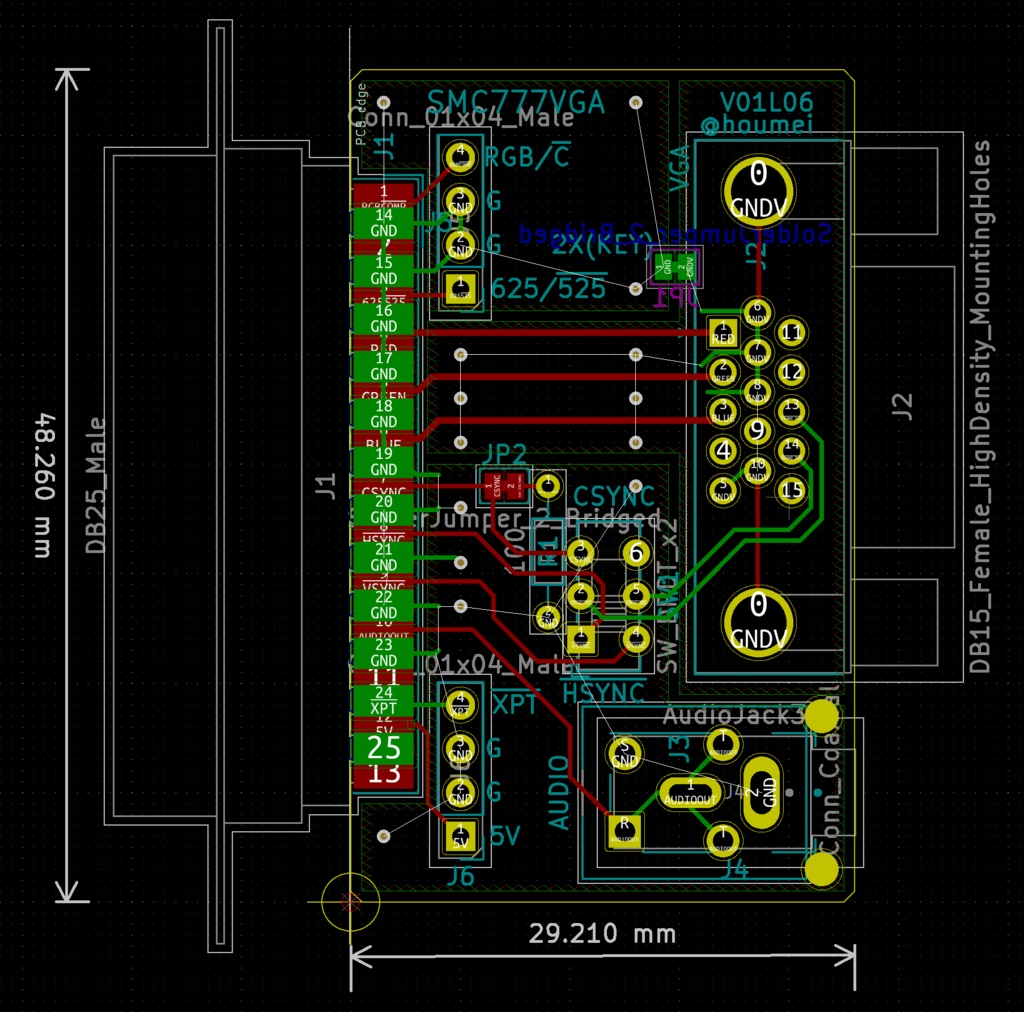SMC777VGA SMC-70/SMC-777/SMC-777C用VGA出力アダプタ