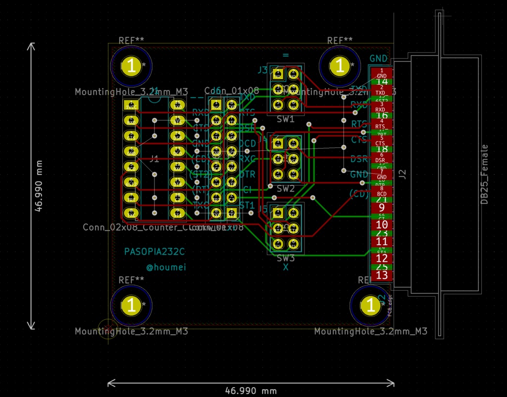 【基板】PASOPIA232C / PASOPIARJ45S / DSUB25RJ45S 基板セット