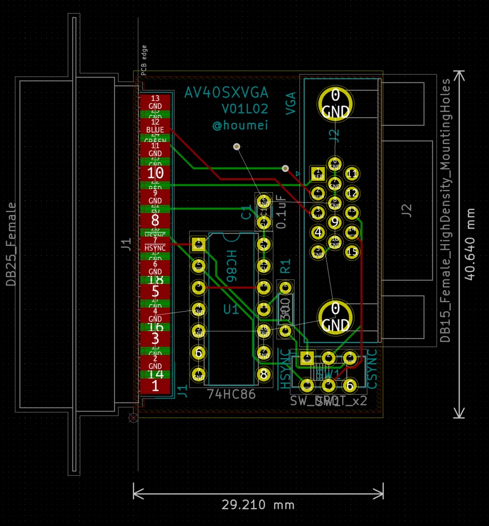 AV40SXVGA FM77AV40SXのアナログRGBをVGAに変換【在庫限り】