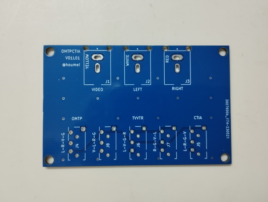 OMTPCTIA / TRRS 基板セット 4極ジャック変換【基板】