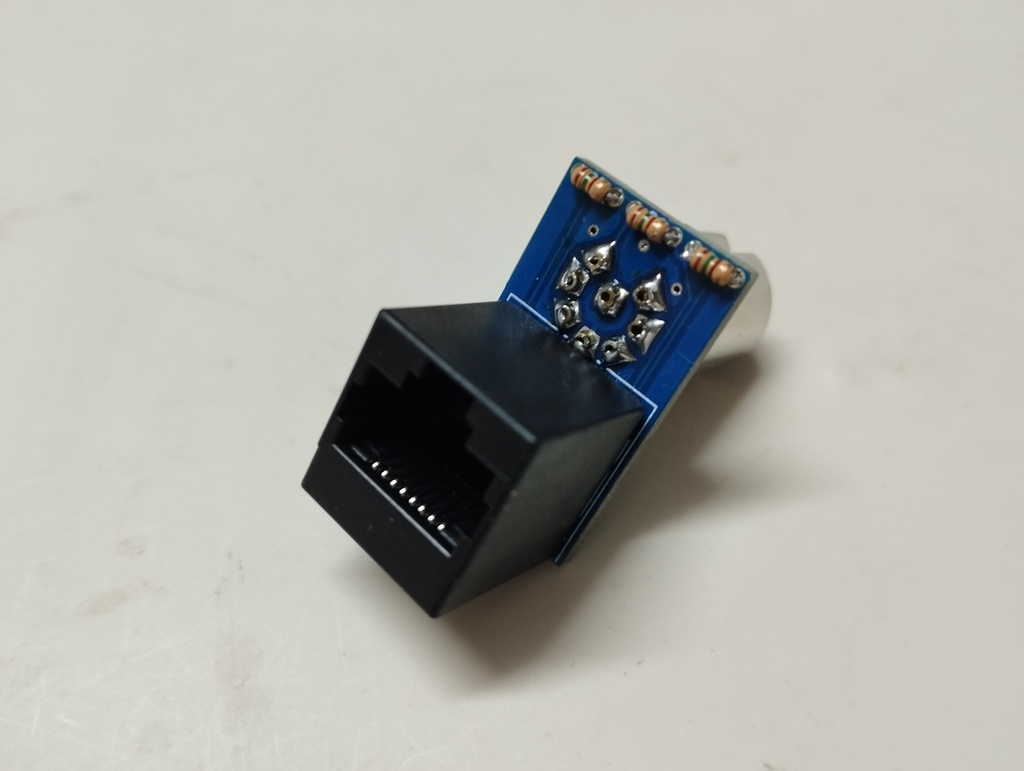 RGBRJ45VD デジタルRGB出力 - RJ45変換アダプタ(下向き)