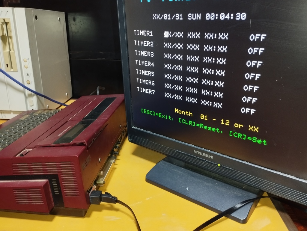 X1RJ45V - SHARP X1用 RGB出力-RJ45変換アダプタ(横向き)