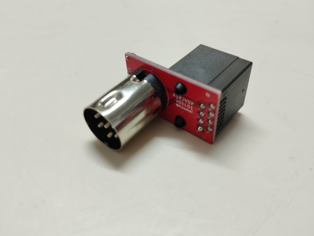 X1RJ45V - SHARP X1用 RGB出力-RJ45変換アダプタ(横向き)