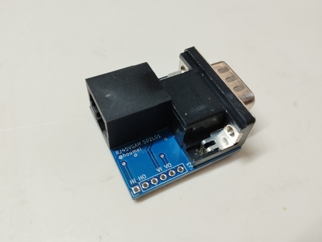 RJ45VGAM - RJ45とVGAメス相互変換 【おまけ付き】