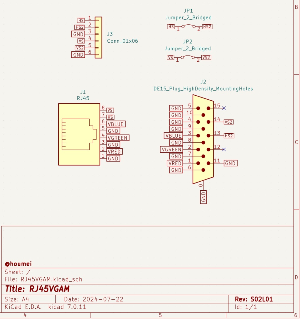 RJ45VGAM - RJ45とVGAメス相互変換 【おまけ付き】