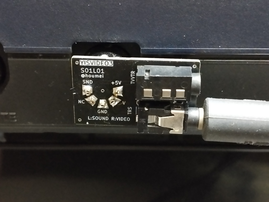 YISVIDEO3 YAMAHA MSX YISシリーズ用ビデオ出力アダプタ【完成品】