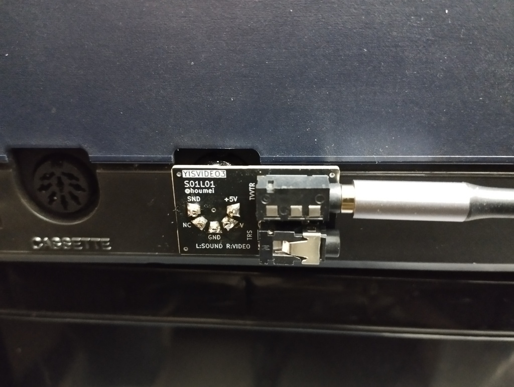 YISVIDEO3 YAMAHA MSX YISシリーズ用ビデオ出力アダプタ【完成品】