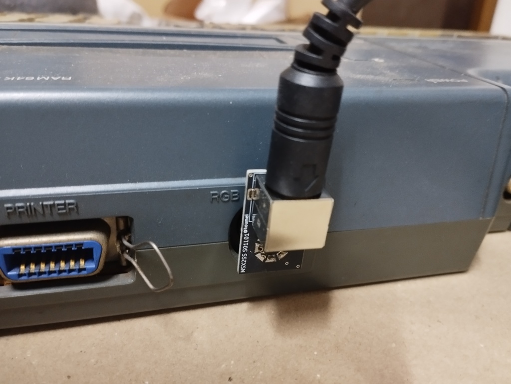 MSX2SS MSX2にセガサターンのRGBケーブルを接続するアダプタ【キット】