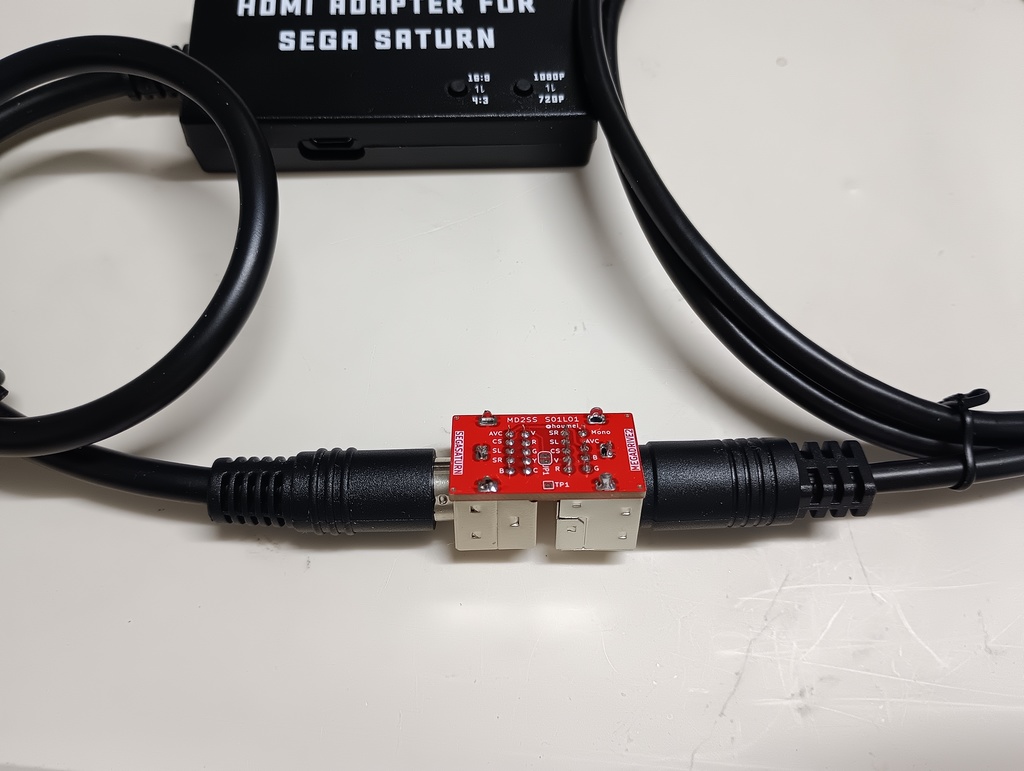 MD2SS メガドライブ2 mDIN9Pとセガサターン mDIN10Pを相互変換【キット】