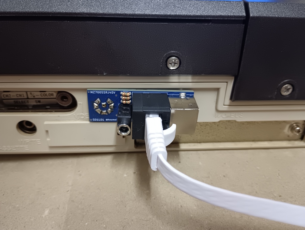 MZ700SSRJ45V MZ-700シリーズ用RJ45変換/セガサターンmDIN10P変換【キット】