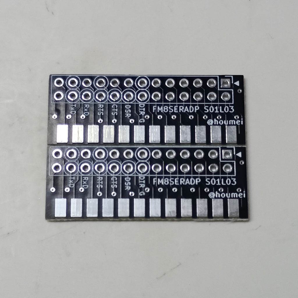 FM8SERADP FM-8/7/77/77AV/16π 用 RS232C変換アダプタ 【基板のみ】 2枚