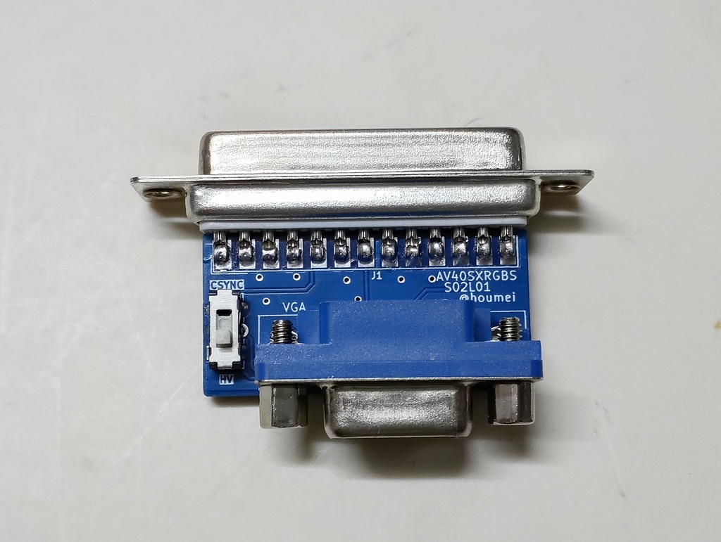 AV40SXRGBS FM77AV40SXのアナログRGBをVGAに変換